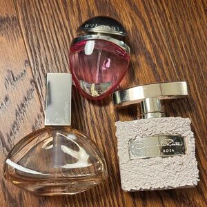 Calvin Klein ,Bvlgari  & Oscar de la Renta Empty Bottles.